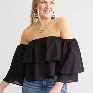 NWT Hyfve Off The Shoulder Cropped Top